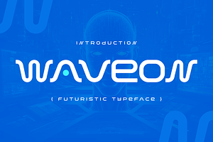 Waveon Futuristic Typeface Font, a Sans Serif Font by Catalystco Studio