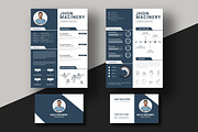Modern Resume Design Template, a Resume Template by BrandlyTemplate (Thumbnail 1 of 3)