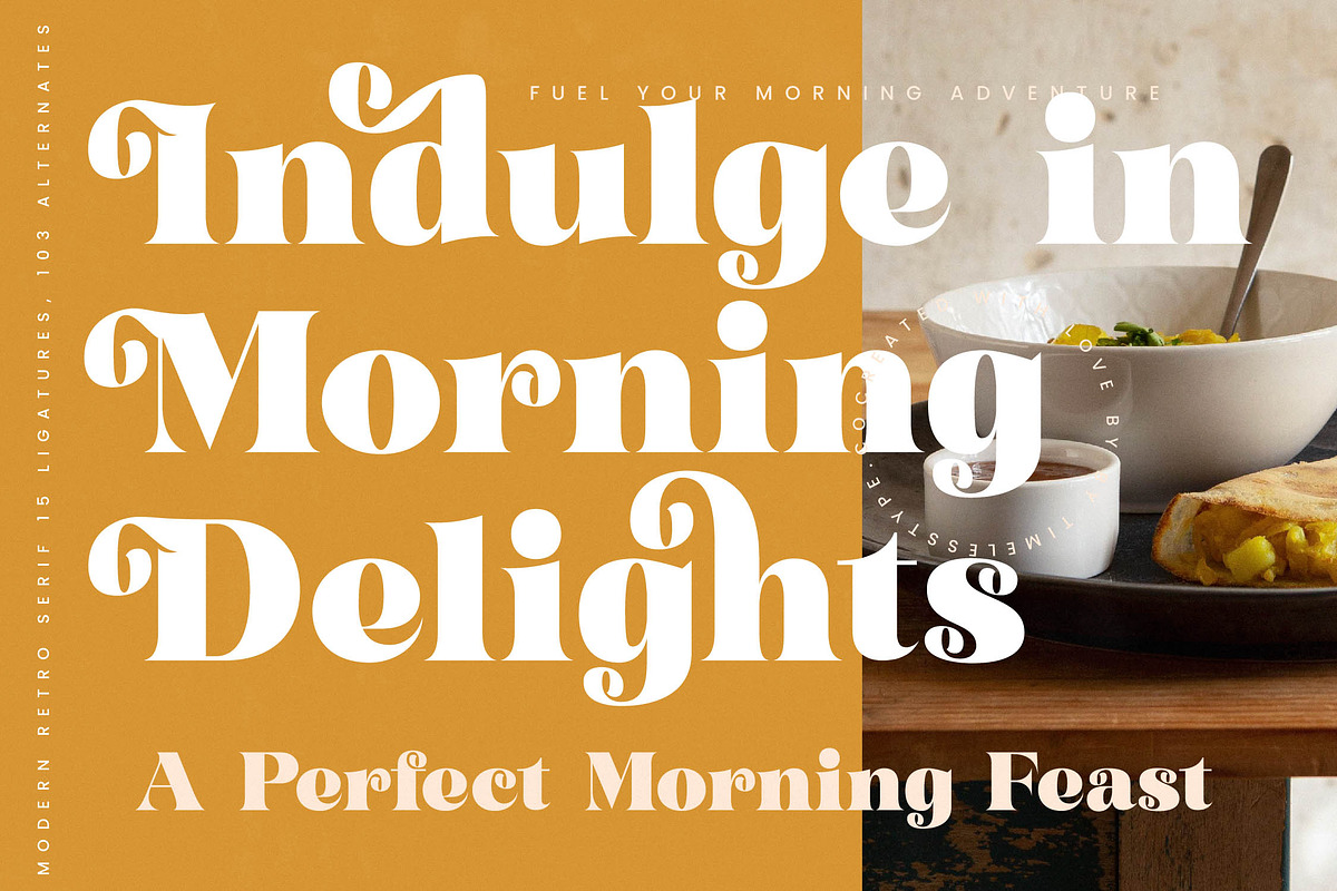 Garden Rosila Modern Retro Serif, a Serif Font by timelesstype.co (Photo 2 of 20)