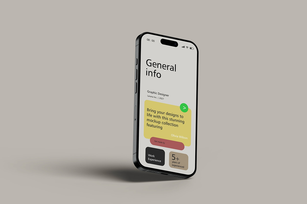 iPhone Mockup, an iPhone Mockup by Tahtagraphic (Photo 7 of 7)