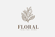 Floral Leaf Logo Minimalist Beauty, a Branding & Logo Template by Signatoro (Thumbnail 3 of 3)