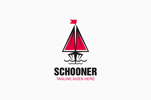 Schooner Simple Mascot Logo, a Branding & Logo Template by Artnivora.Std
