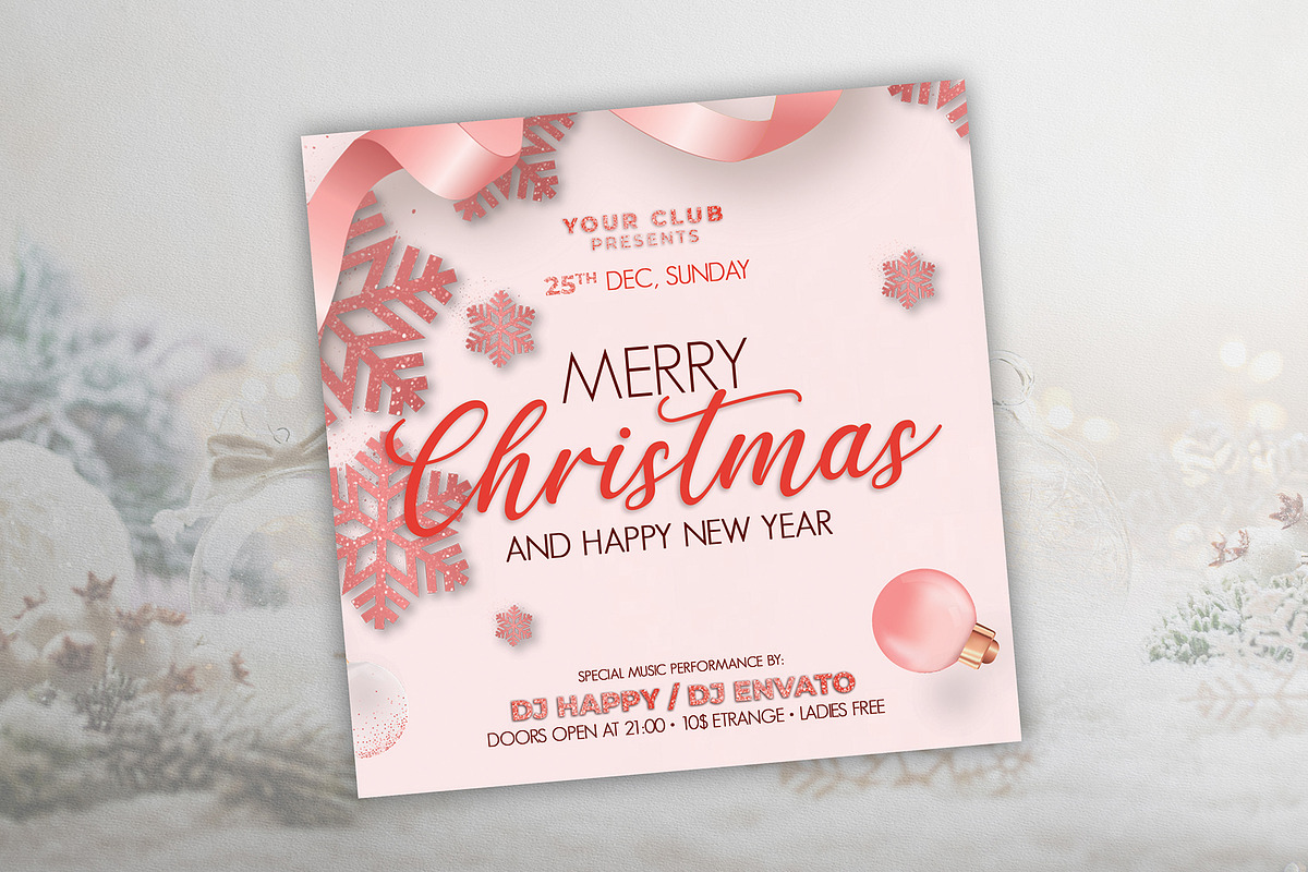 Christmas Party Flyer, a Flyer Template by DesignDevisers (Photo 2 of 8)