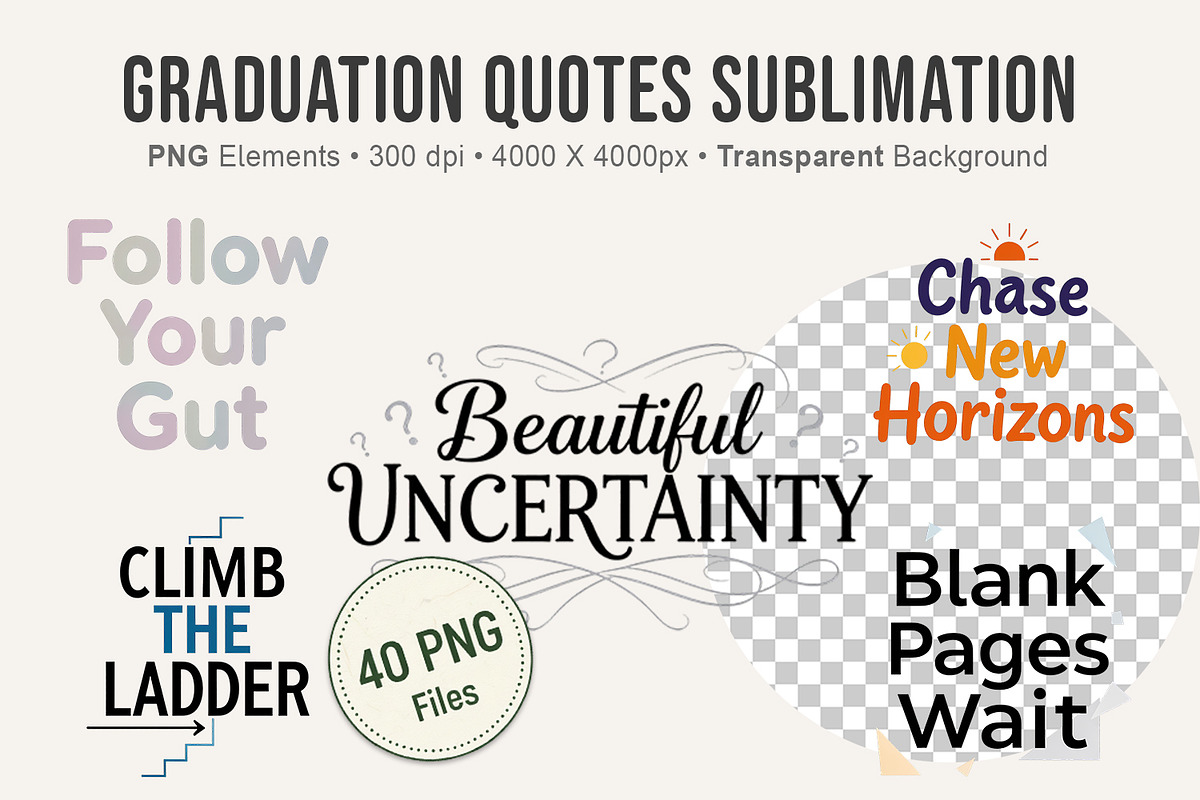 Graduation Quotes Sublimation, an Illustration by Artnoy (Photo 1 of 8)