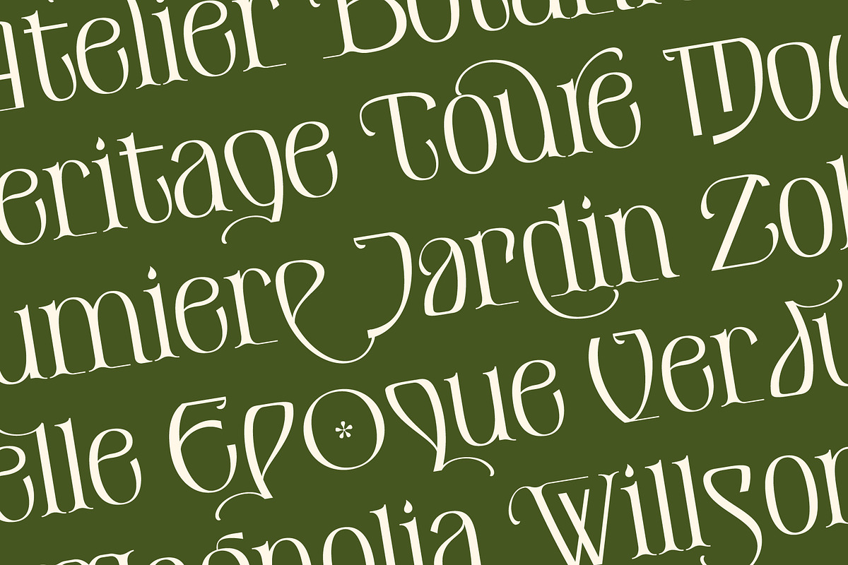 De Elora | Contemporary Art Nouveau, a Sans Serif Font by StoricType (Photo 4 of 17)
