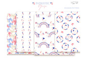 4th of July Patriotic Goose cliparts, an Illustration by TheHappyGiftArt (Thumbnail 5 of 10)