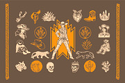 Cowgirl Western Illustration Set, an Illustration by Southerntown (Thumbnail 2 of 5)
