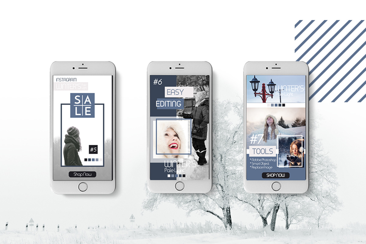PSD- Winter Fashion, a Social Media Template by dePanda (Photo 3 of 6)