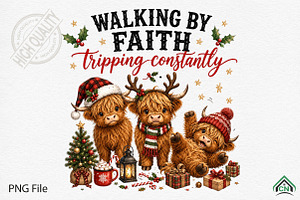 Funny Christmas Cow PNG, a Seasonal Illustration by Craft Nest