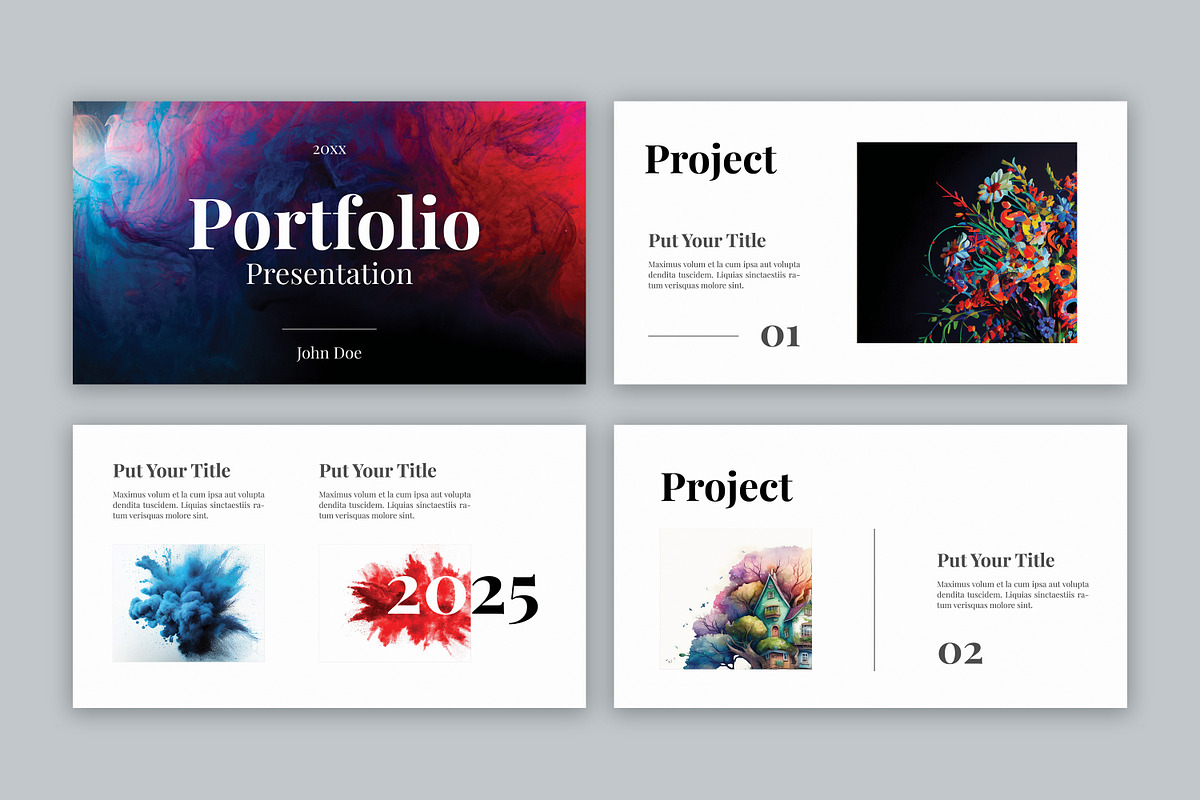 Portfolio Presentation Layout, a Presentation Template by X-Type (Photo 2 of 5)