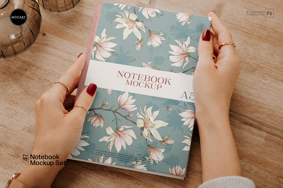 Stationery Notebook Mockup Set, a Books & Magazine Mockup by Mocart (Photo 10 of 13)