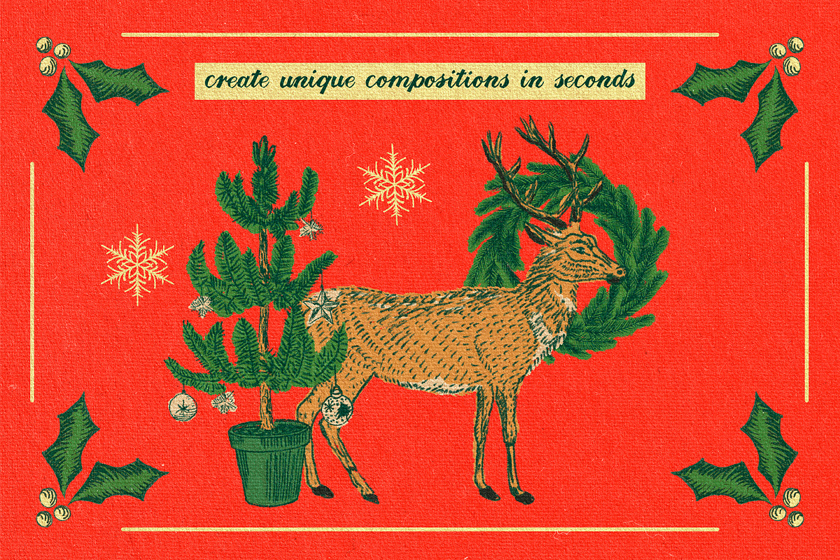 Holiday Design Kit + Script Font, a Texture Illustration by Dylan Roop Design Co. (Photo 3 of 9)