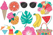 Beach Clip Art Bundle, an Object Illustration by GlamArtZhanna (Thumbnail 2 of 5)