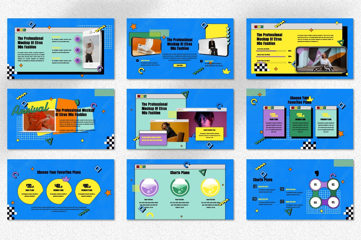 Etros - 90s Style Googleslide, a Presentation Template by Dhabee (Photo 3 of 7)