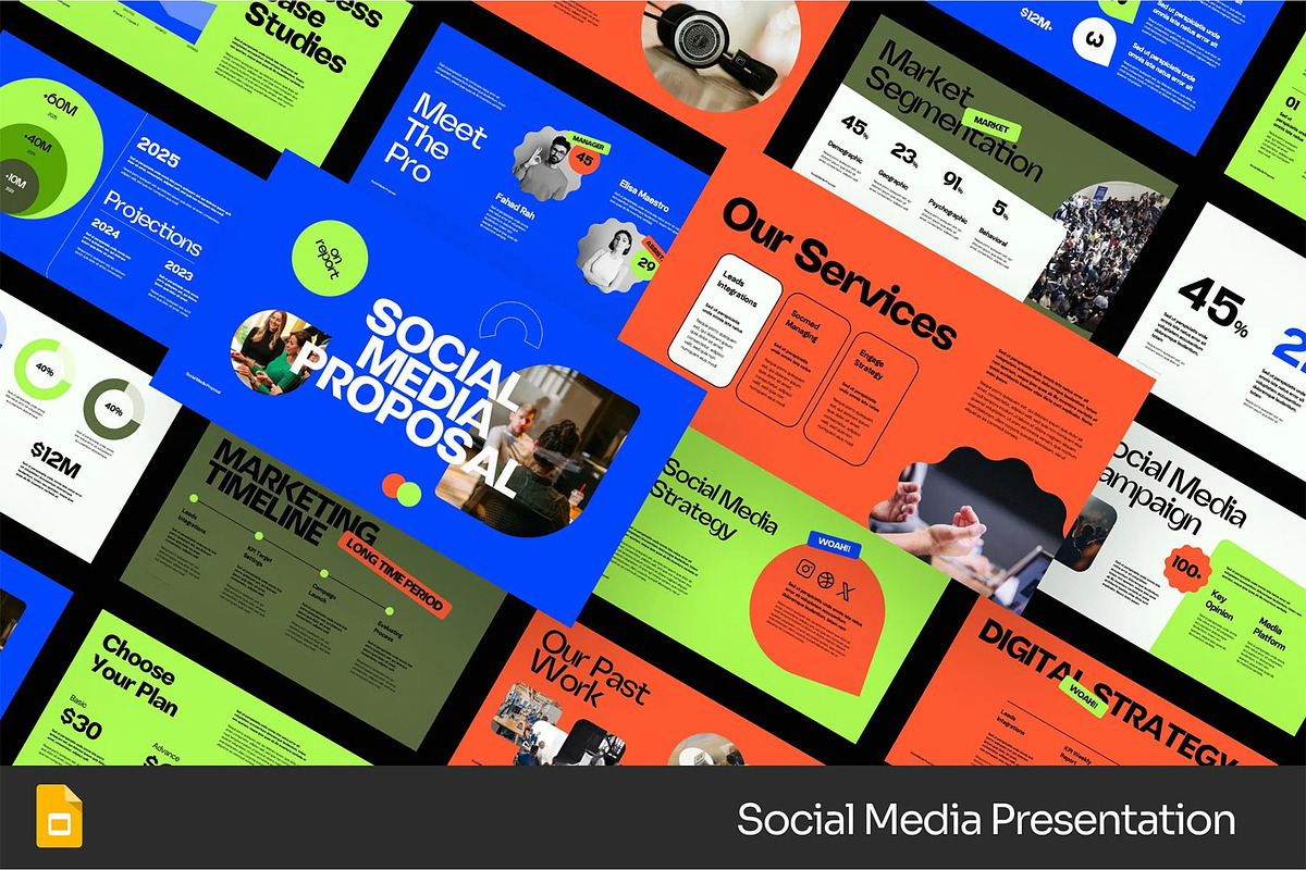 Social Media Proposal GSlides + PPTX, a Presentation Template by Fit-tee (Photo 1 of 2)