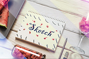 A5 Sketchbook Photo Mockup, a Books & Magazine Mockup by mockupgeek (Thumbnail 3 of 3)