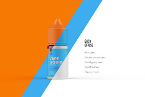 Vape Dropper Bottle Mockup 30ml