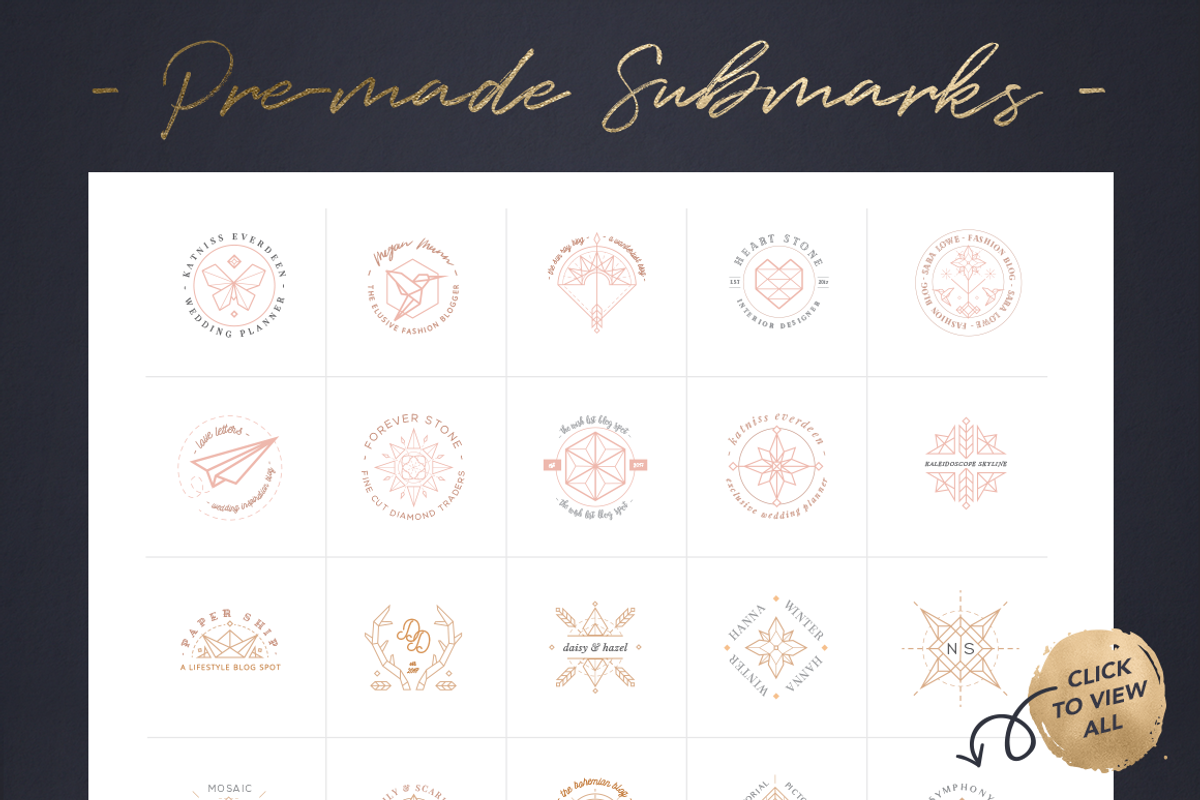 Logo & Icon Creator Pack, a Branding & Logo Template by Marigold Studios (Photo 4 of 9)