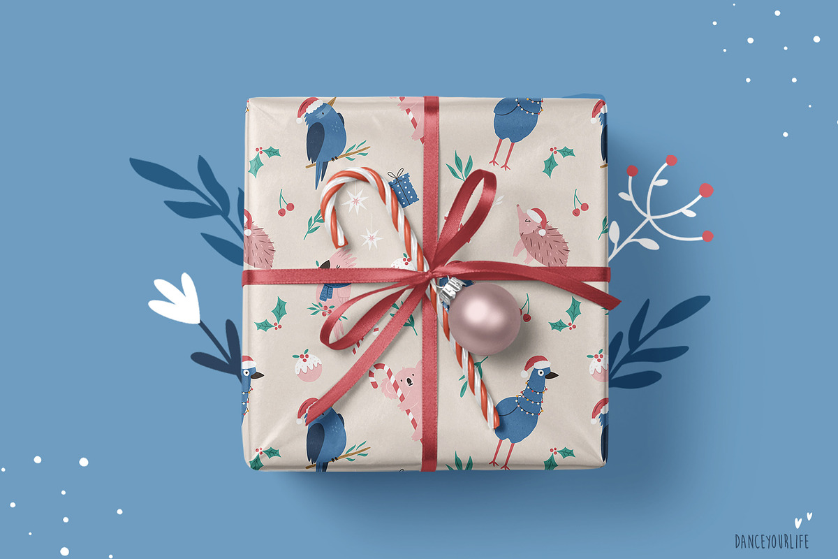 Australian Christmas Greeting Set, an Animal Illustration by danceyourlife (Photo 2 of 12)