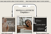 Skincare Instagram Templates Canva, a Social Media Template by Design Driven Media (Thumbnail 2 of 8)