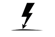 Lightning Power Symbol Silhouette, an Illustration by hafijul (Thumbnail 13 of 15)
