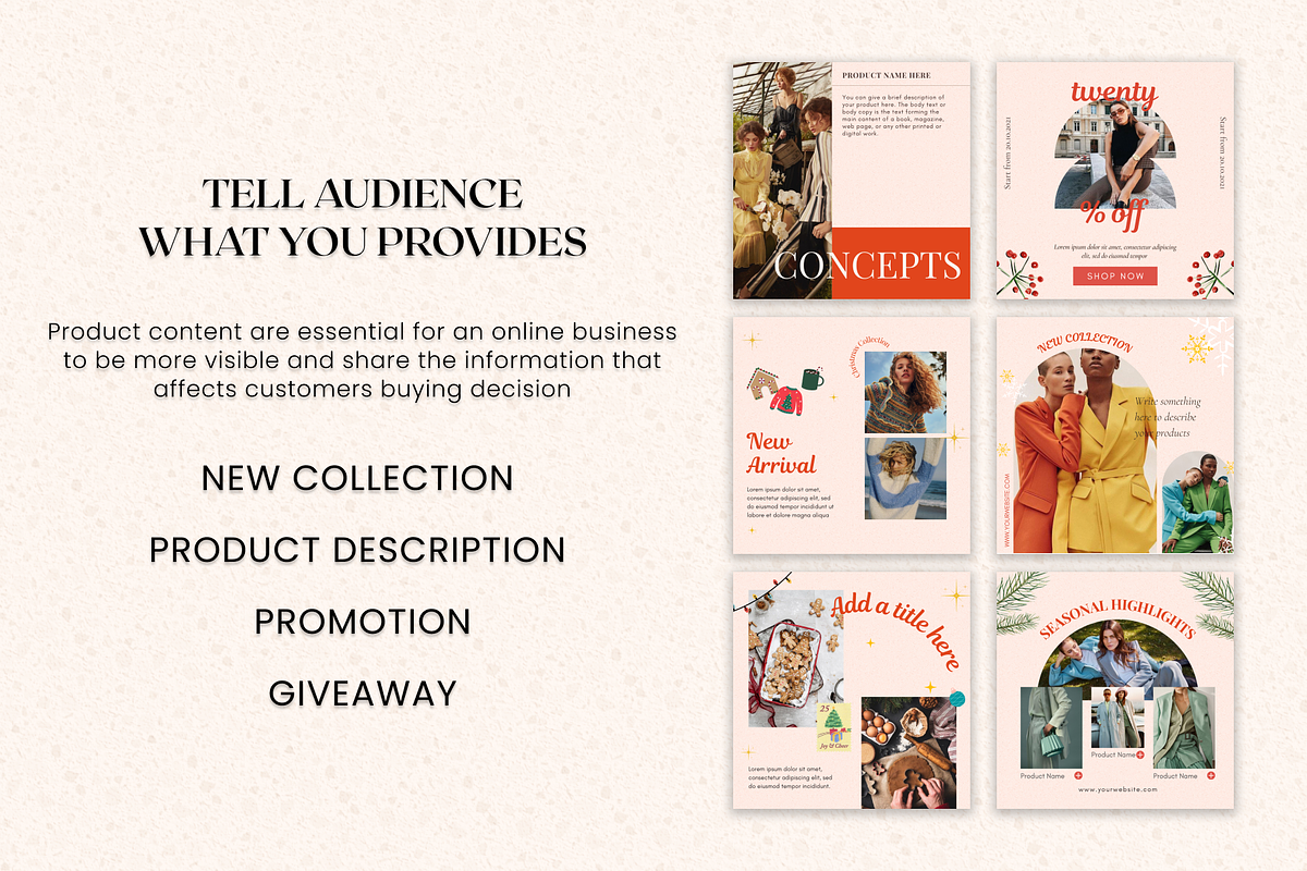 Christmas Instagram Bundle| Canva, a Social Media Template by DesignbySamVN (Photo 6 of 10)