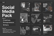 Social media pack for creatives, a Social Media Template by MindMuse (Thumbnail 1 of 10)