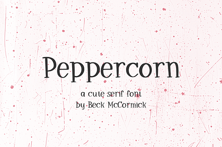Peppercorn Serif Font