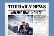 4 Page Microsoft Word Template, a Flyer Template by Newspaper Templates (Thumbnail 1 of 4)
