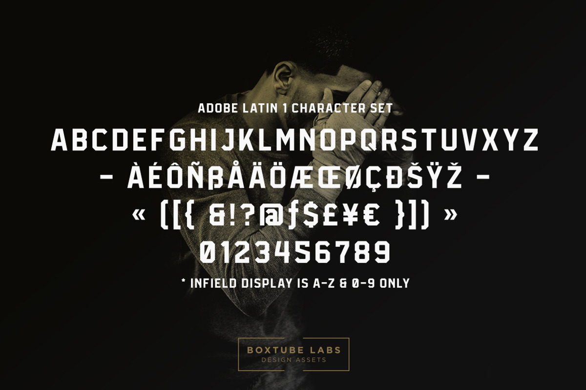 Infield - Display Font preview 3