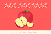 Apple Fruit Font Duo, a Font by Aisyah (Thumbnail 6 of 6)