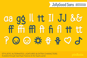 JollyGood Sans Condensed Basic Pack, a Script Font by Letradora (Thumbnail 5 of 6)