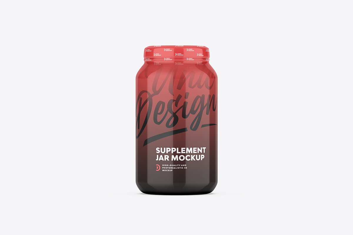 Supplement Jar Mockup, a Product Mockup by UnicDesign (Photo 7 of 9)