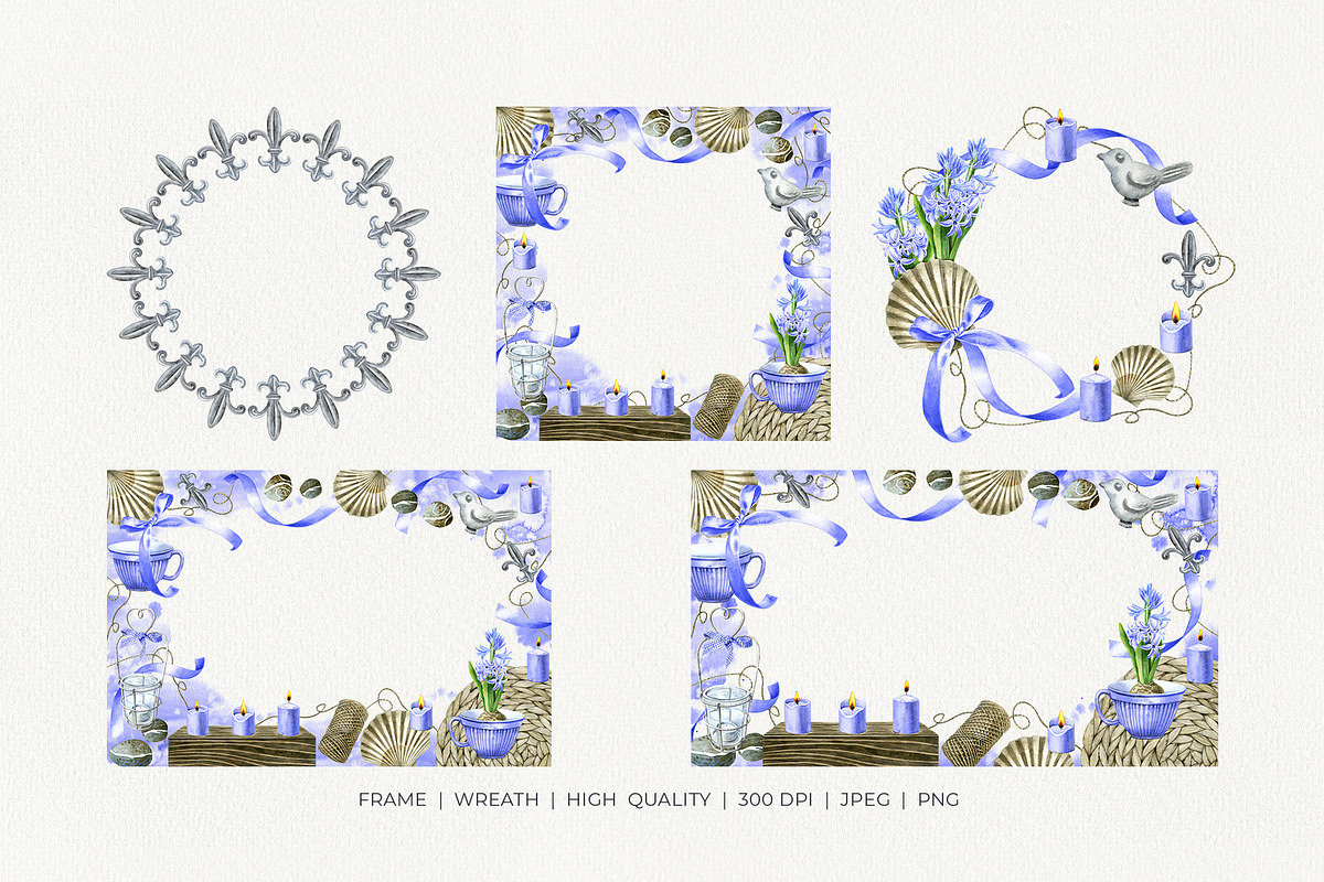 Floral Cottage Watercolor Collection, a Seasonal Illustration by YarovaArt (Photo 10 of 16)