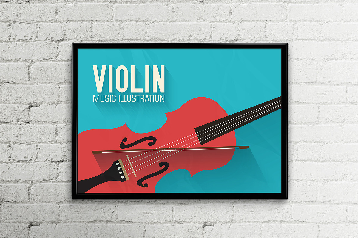 Music flat instruments illustrations, an Illustration by LineTale (Photo 5 of 5)