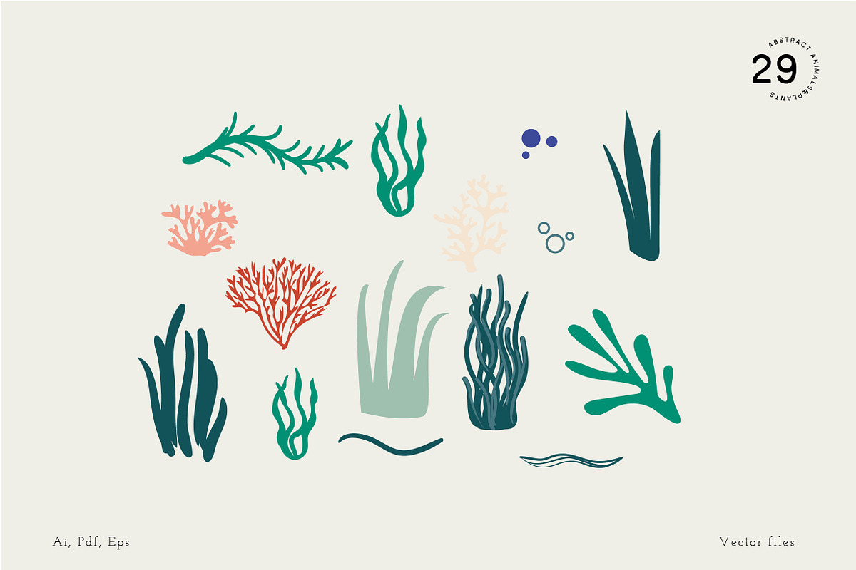 Ocean Deep Abstract Shapes, an Animal Illustration by All This Concept (Photo 8 of 13)