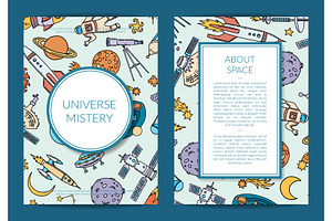 Vector Hand Drawn Space Science