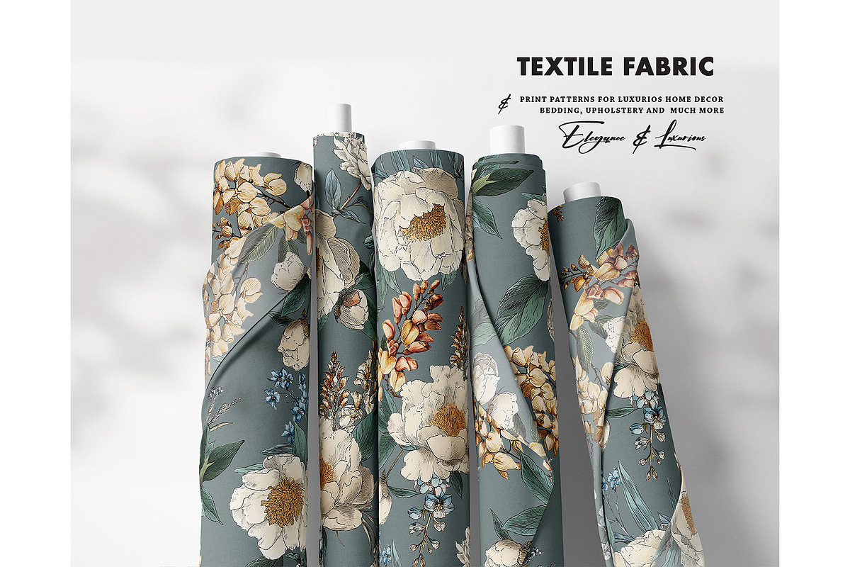 Flower lush peony seamless pattern, a Pattern Graphic by Milatoo (Photo 7 of 10)