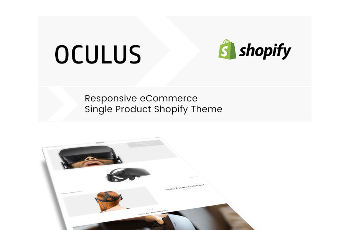 Oculus Single Product Shopify Theme, a Shopify Template by ThemeTidy Shopify Agency (Photo 2 of 3)