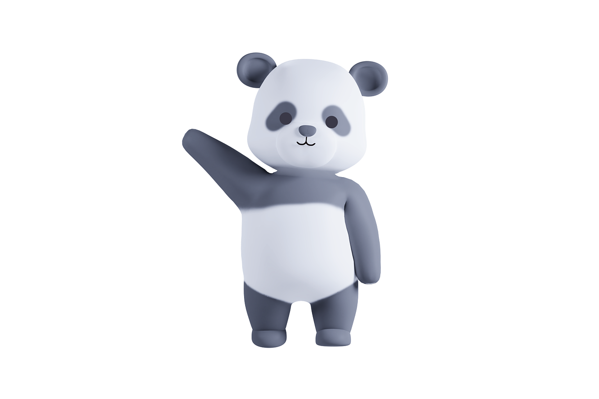 3D Pack Cute Animal Panda, an Animal 3D Model by Astuti Studio (Photo 8 of 11)