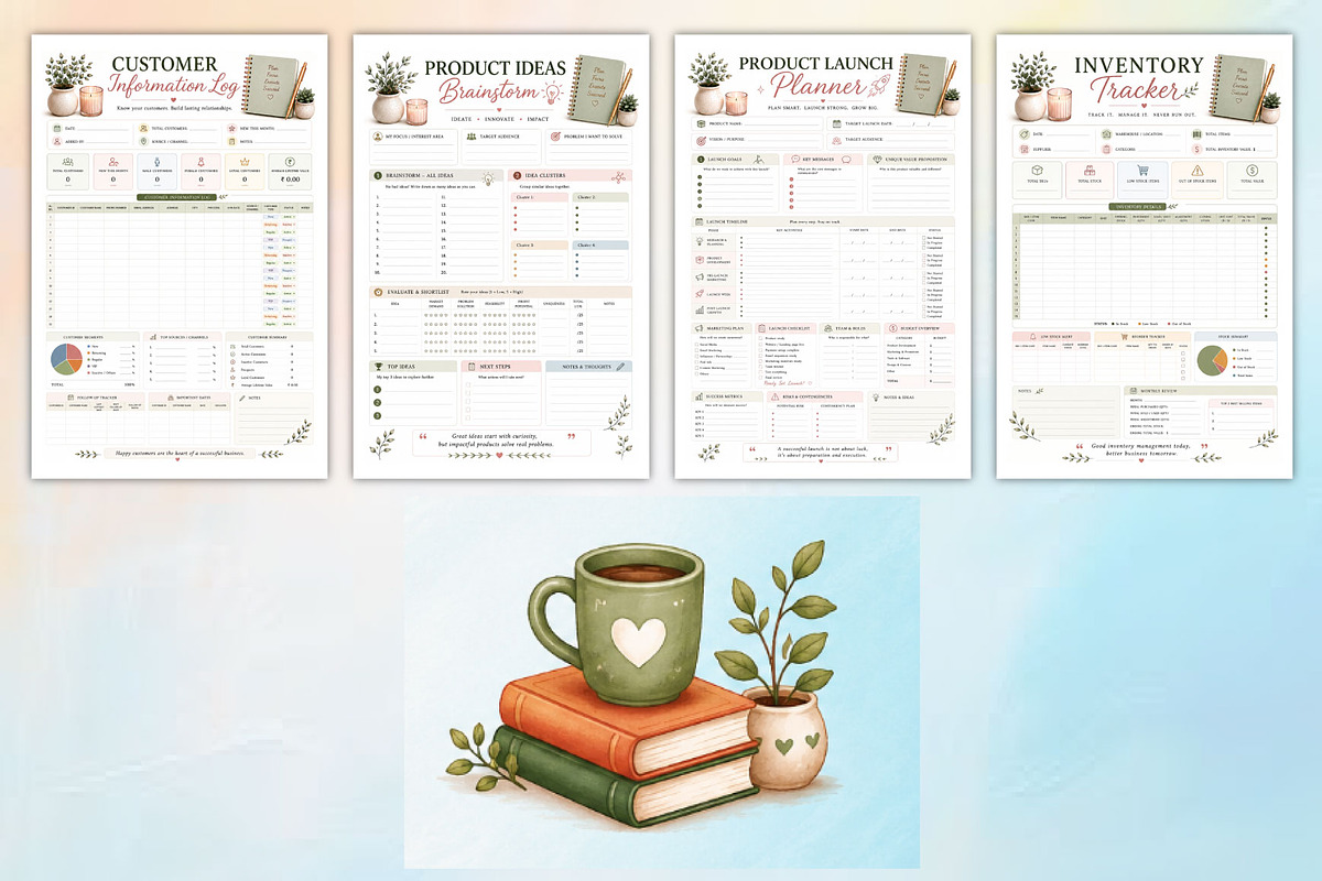 2027 Artisan Business Success Plan, a Stationery Template by Designmela01 (Photo 4 of 4)