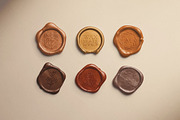 Metallic Wax Seal Set - Premium, an Advertising Mockup by Custom Scene (Thumbnail 8 of 9)