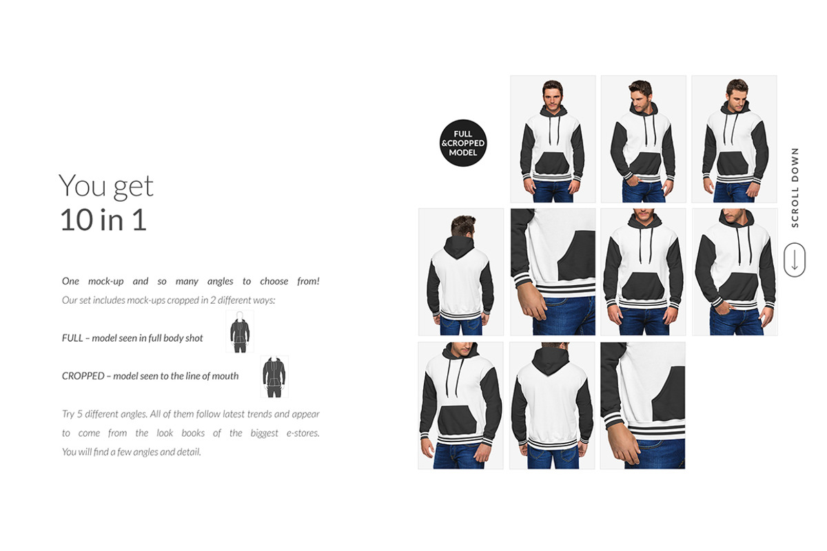 Men Hoodie 2 Mock-ups Set FREE DEMO, a Books & Magazine Mockup by Apparel_Mockups (Photo 8 of 25)