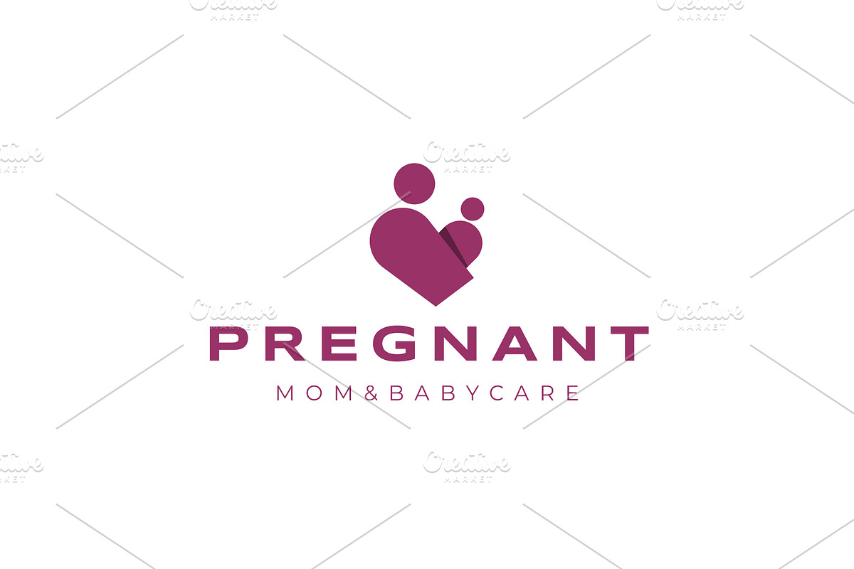 Pregnant icon template illustration, a Branding & Logo Template by Dyn Studio (Photo 1 of 2)