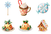 Whimsical Christmas Clipart Bundle, an Illustration by DreamArtGraphic (Thumbnail 5 of 5)