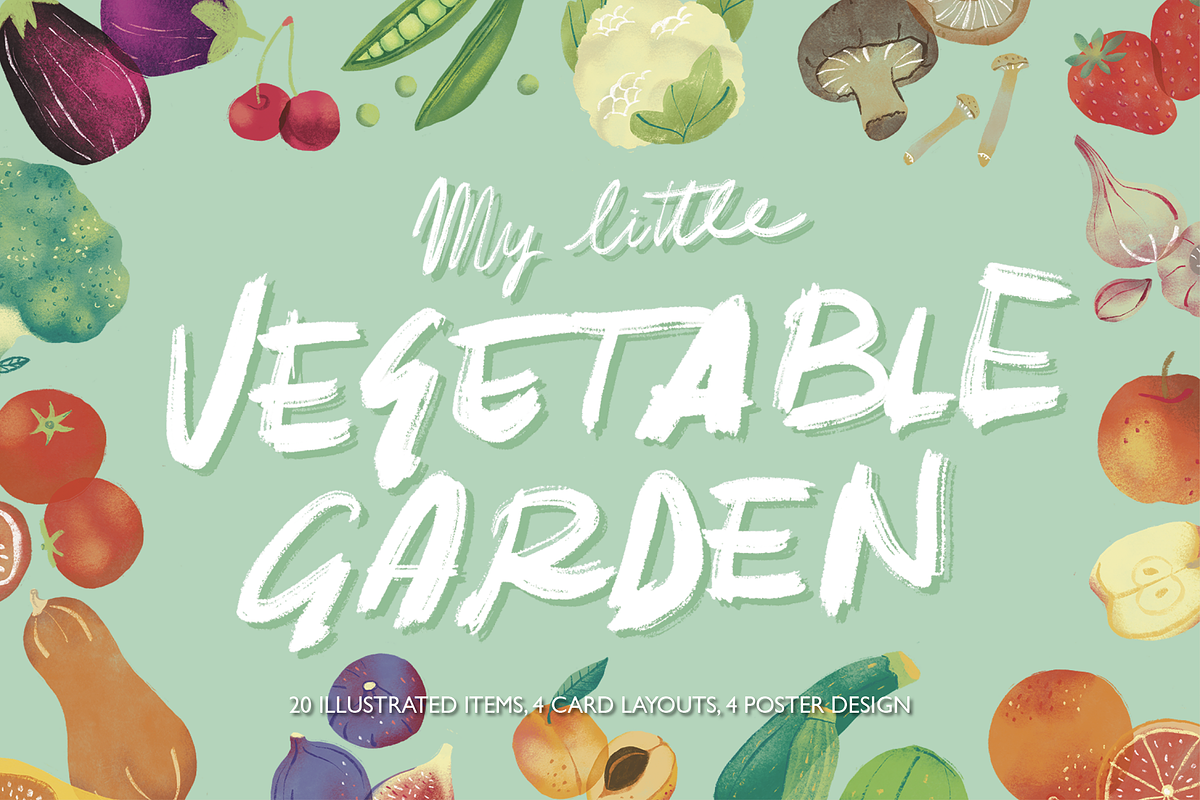 My Little Vegetable Garden, a Food Illustration by Sara Zanello (Photo 1 of 13)