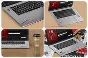 MacBook Pro 16 Sticker Mockups, a Mockup by Mockups Planet (Thumbnail 1 of 5)