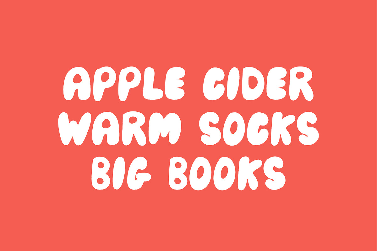 Plump - Round Thick Playful Font, a Font by Forth and Wild (Photo 7 of 8)
