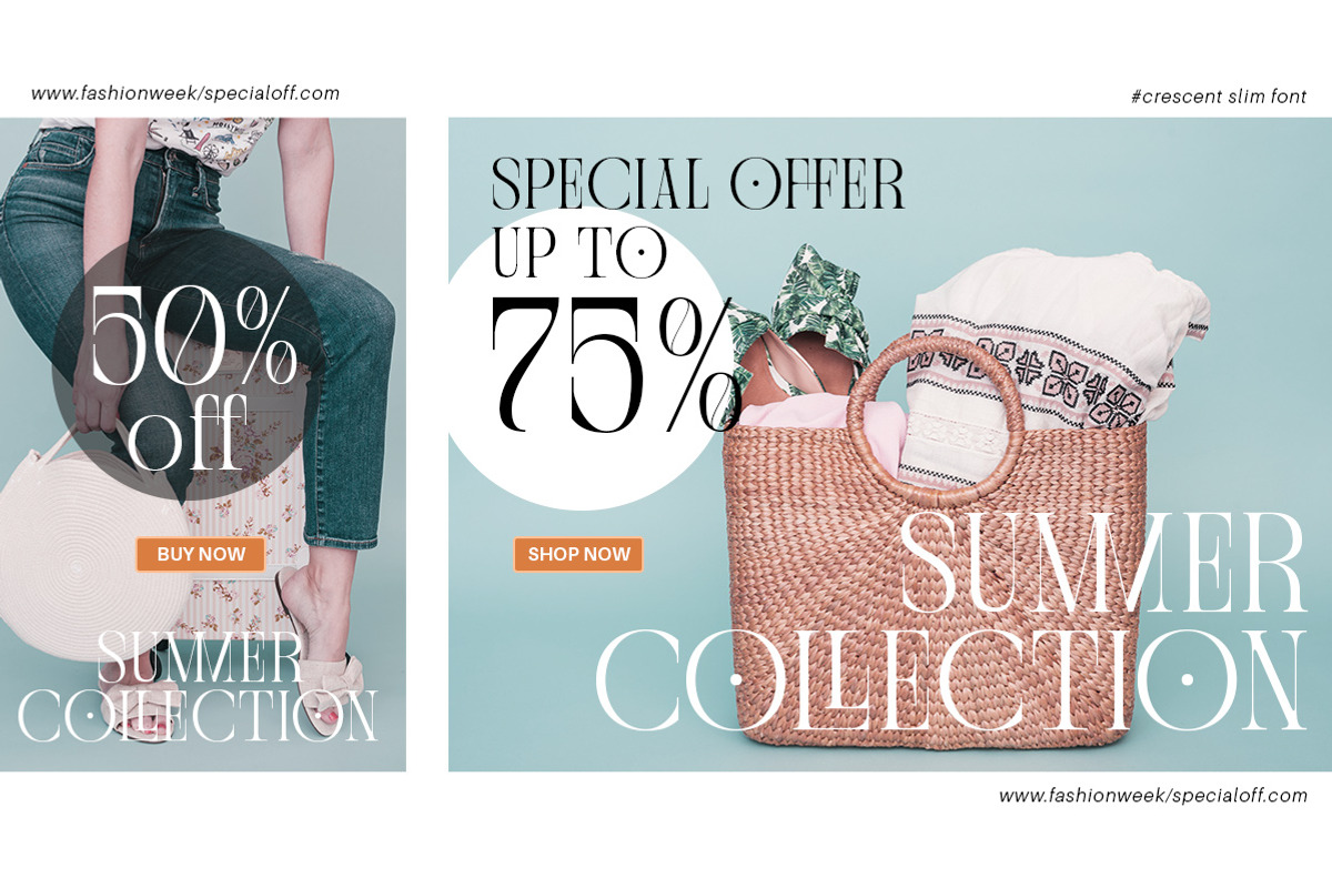 Crescent Slim - Stylish Serif Font, a Serif Font by Letterhend Studio (Photo 10 of 10)