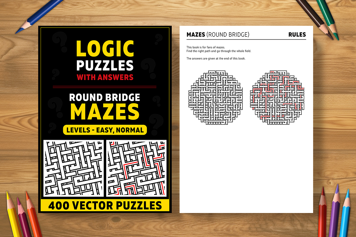 Round Bridge Mazes - 2 books (2025), an Illustration by Cruiz Studio (Photo 1 of 2)